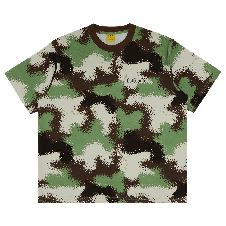 GOLF WANG Spray Camo Tee "Brown/Green/Cream"