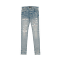 Amiri Bleachout Crystal Thrasher Jeans "Antique Indigo"