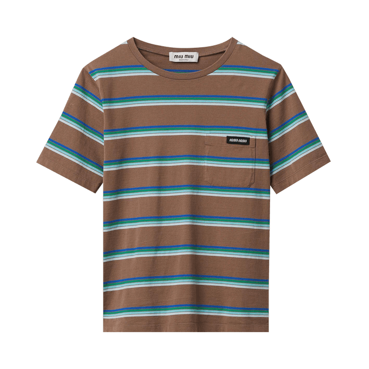 Miu Miu Stripe Tee "Multicolor"