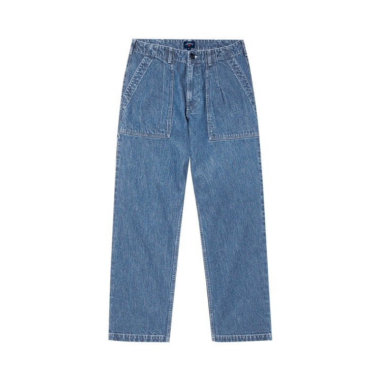 Noah Denim Pleated Fatigue Pants "Indigo"