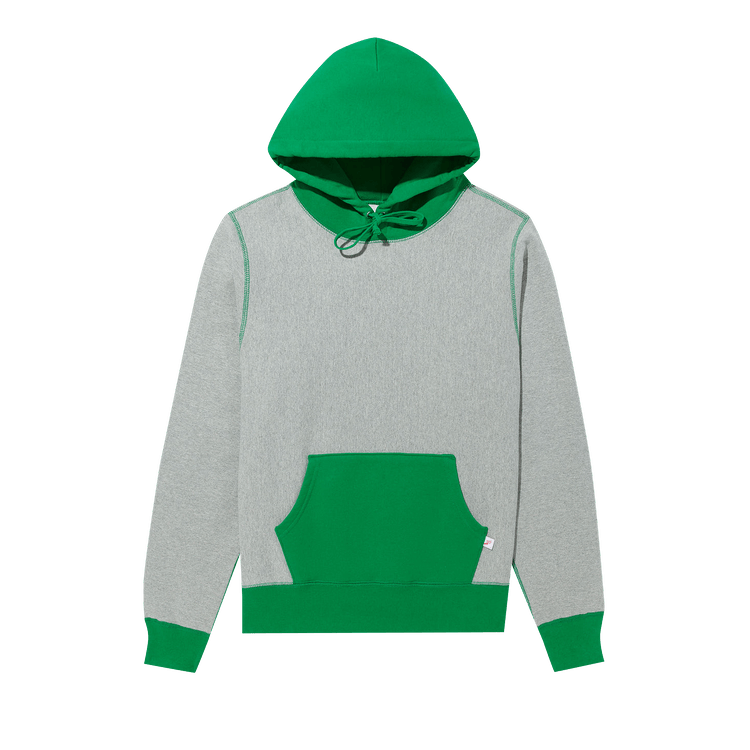 Noah Color Block Hoodie "Heather Grey/Kelly Green"