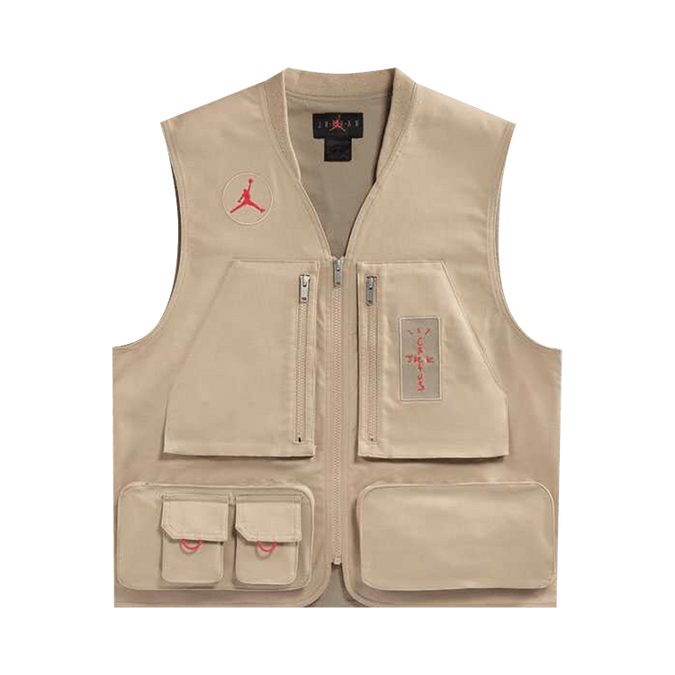 Cactus Jack by Travis Scott x Jordan Utility Vest (Asia Sizing) "Desert/Khaki/University Red"