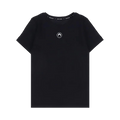 Marine Serre Crescent Moon Embroidered Ribbed Crewneck T-Shirt "Black"