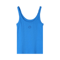 Marine Serre Crescent Moon Embroidered Tank Top "Blue"