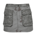 Marine Serre Regenerated Camo Mini Skirt "Dark Grey"
