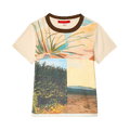 Eckhaus Latta Lapped Baby Tee "Collage"