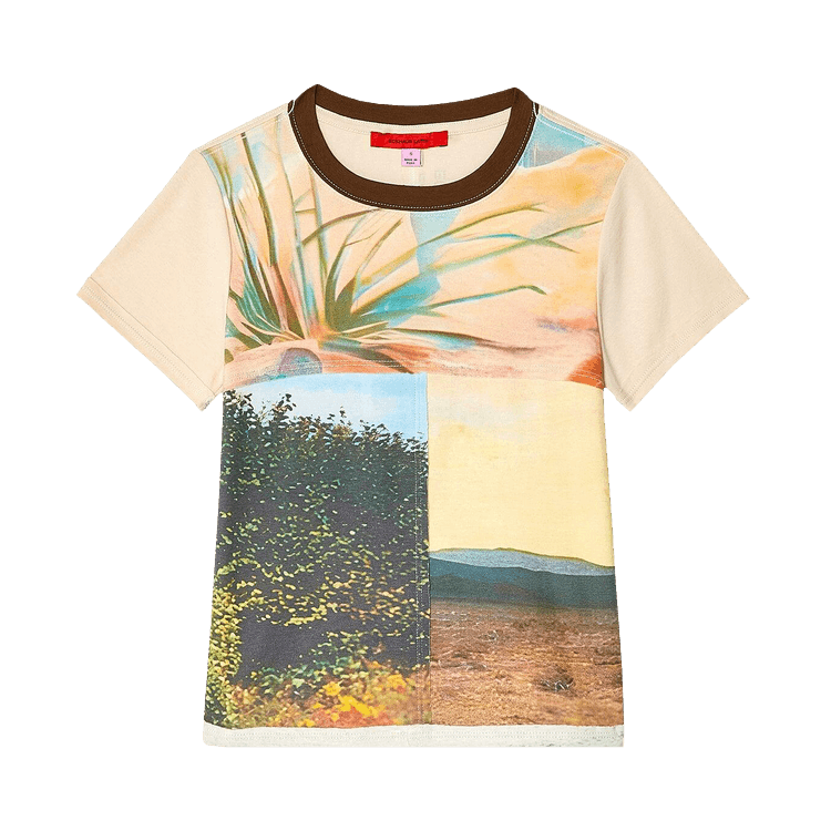 Eckhaus Latta Lapped Baby Tee "Collage"