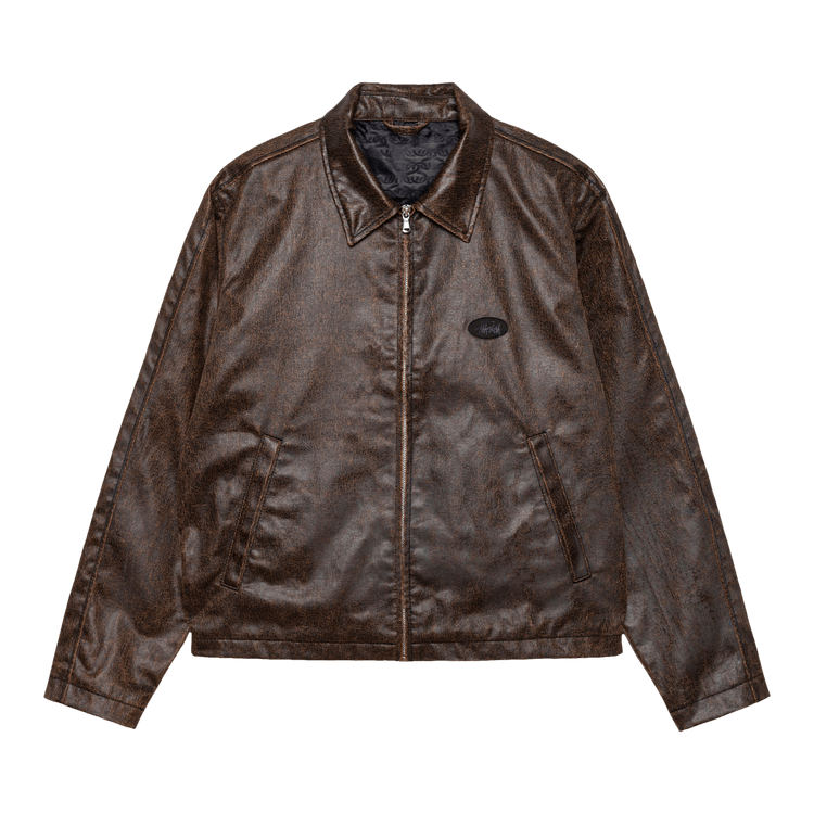 Stussy Club Jacket Coated "Dark Brown"