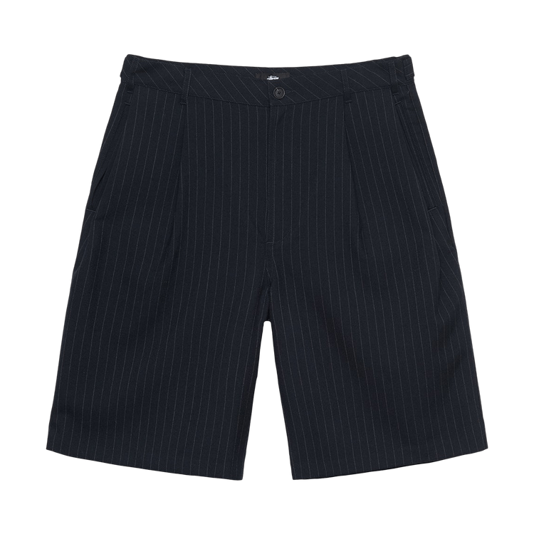 Stussy Stripe Volume Pleated Short "Black"