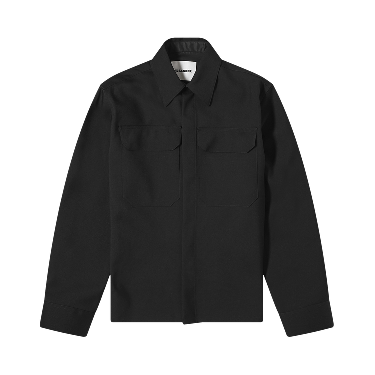 Jil Sander Wool Pocket Overshirt "Black"