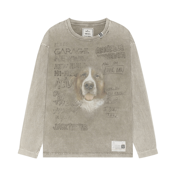 Maison Mihara Yasuhiro Bleached Long-Sleeve T-Shirt "Beige"