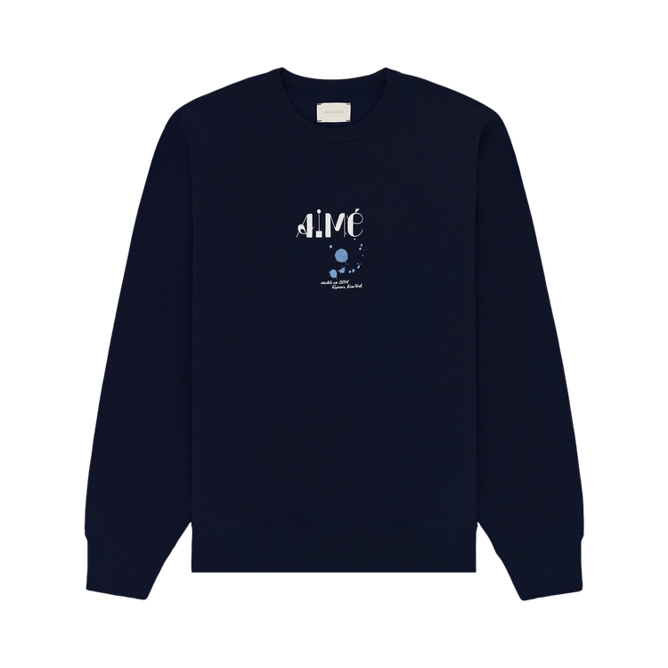 Aimé Leon Dore Studio Crewneck Sweatshirt "Navy Blazer"
