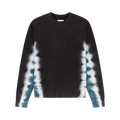 Aimé Leon Dore Tie Dyed Crewneck Sweater "Jet Black"