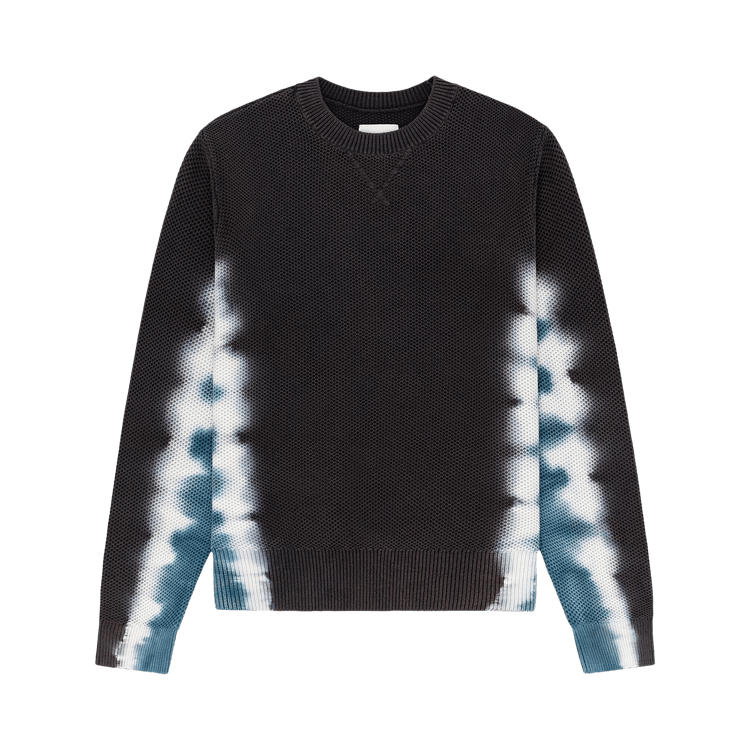 Aimé Leon Dore Tie Dyed Crewneck Sweater "Jet Black"