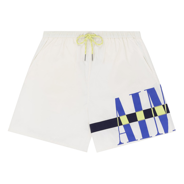 Aimé Leon Dore Colorblock Logo Short "Bright White"