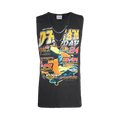 BLUEMARBLE Sleeveless Moto Print Tee "Navy"