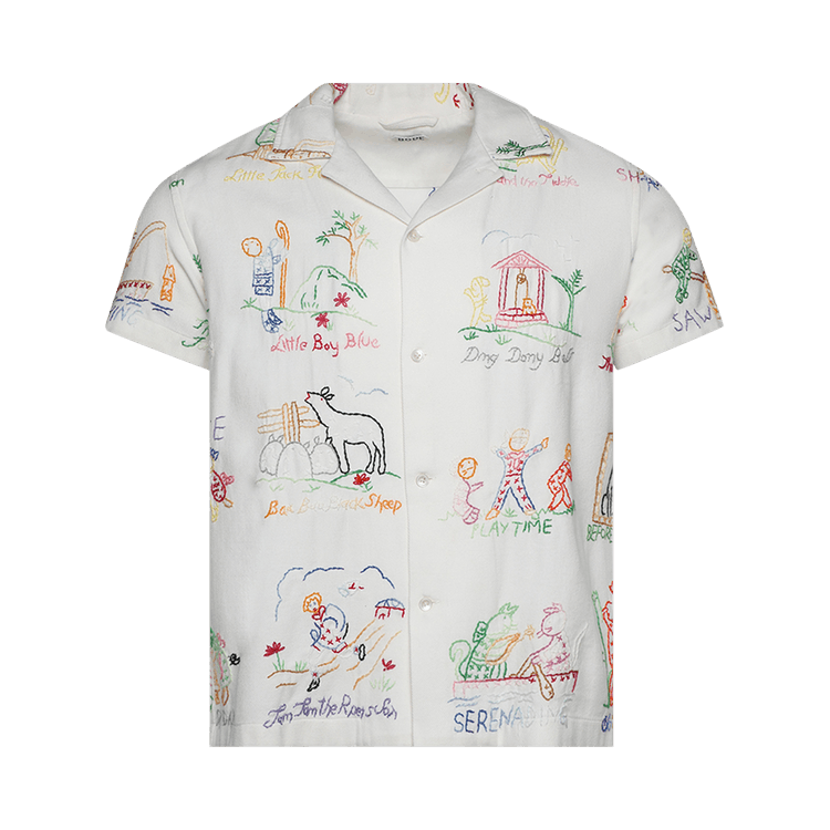 Bode Nursery Rhyme Short-Sleeve Shirt "Multicolor"