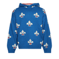 Bode Fleur De Lis Hoodie "Blue"