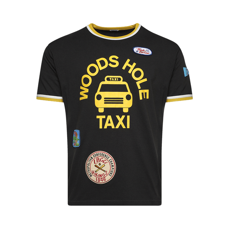 Bode Discount Taxi Tee "Black/Multicolor"