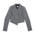 Coperni Cropped Double Breasted Jacket "Black/White"