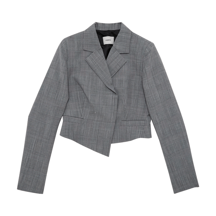 Coperni Cropped Double Breasted Jacket "Black/White"