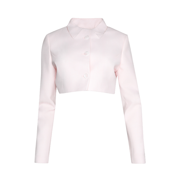 Coperni Trompe L'Oeil Tailored Jacket 'White/Pink'
