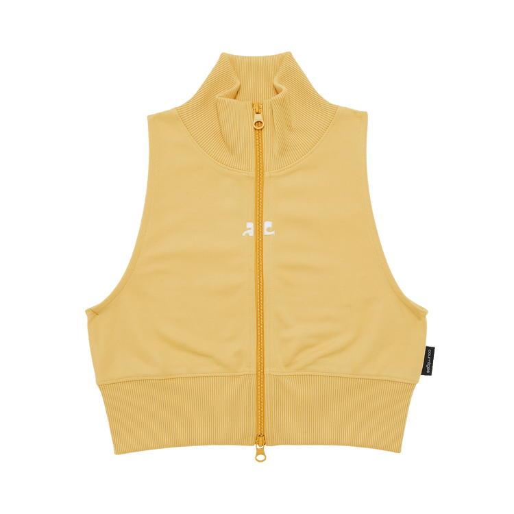 Courrèges Interlock Tracksuit Cropped Vest "Pollen"