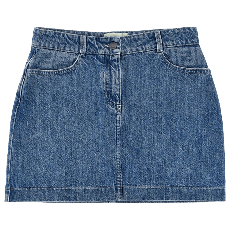 Fendi Kids Logo Embroidery Skirt "Dark Blue"