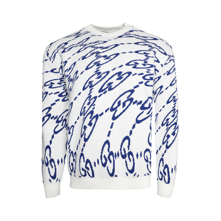 Gucci Wavy GG Jumper "Ivory/Blue"