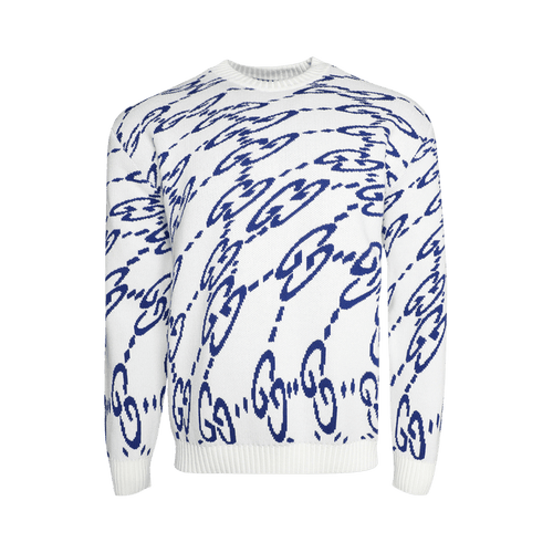 Gucci Wavy GG Jumper "Ivory/Blue"
