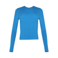 Marine Serre Core Knit Open Back Pullover "Blue"