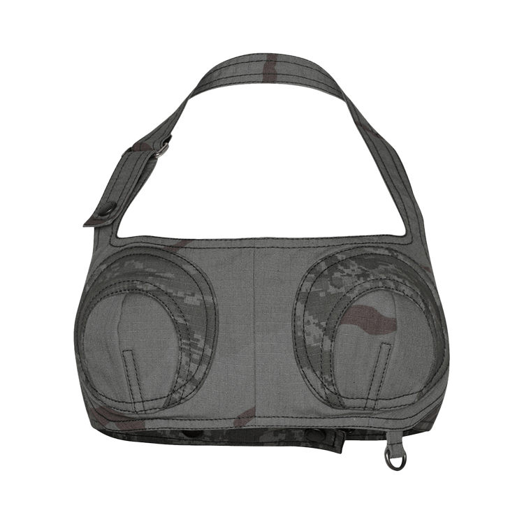 Marine Serre Regenerated Camo Bandeau Top "Dark Grey"