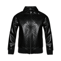 MISBHV Monogram Embossed Bandit Leather Jacket "Black"