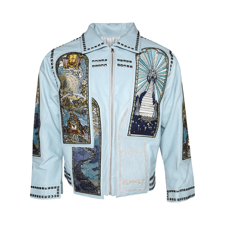 Who Decides War Eternity Leather Jacket "Sky"
