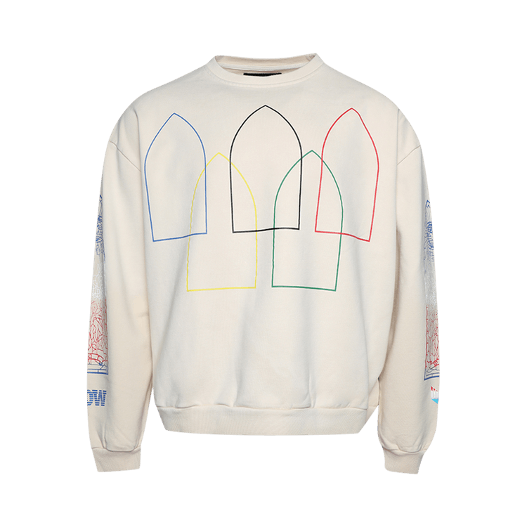 Who Decides War Intertwined Windows Hooded Sweatshirt "Ivory"