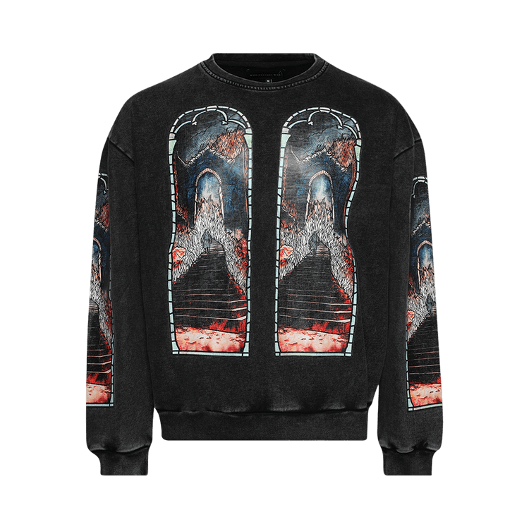 Who Decides War Descent Crewneck Sweater "Vintage Grey"