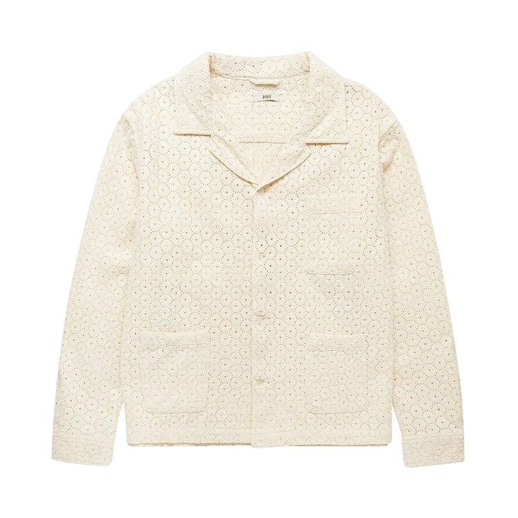 Bode Geo Lace Overshirt "Ecru"
