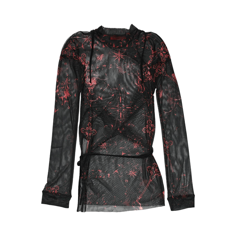 Ottolinger Mesh Deconstructed Long-Sleeve "Red"