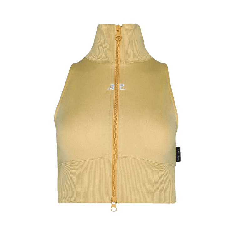 Courrèges Cropped Interlock Tracksuit Vest "Pollen"