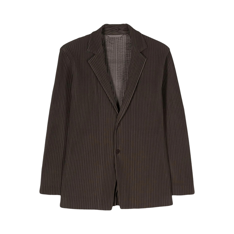 Homme Plissé Issey Miyake Tailored Pleats Jacket "Dark Khaki"