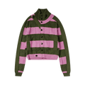 Kiko Kostadinov Merli Twinset Cardigan "Khaki/Rose Pink"