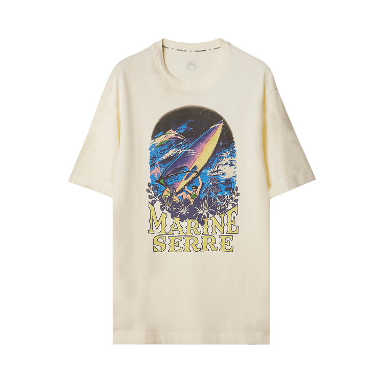 Marine Serre Printed Crewneck T-Shirt "Pristine"