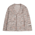 Advisory Board Crystals Tweed Cardigan "Pink/Green"