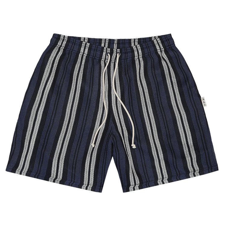 Advisory Board Crystals Woven Mesh Shorts "Navy/White"