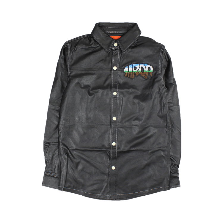 Who Decides War MRDR Leather Work Shirt "Black"
