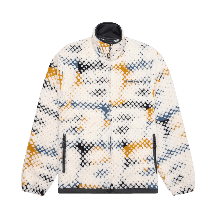 Awake NY Printed A Fleece Zip Jacket "Multicolor"