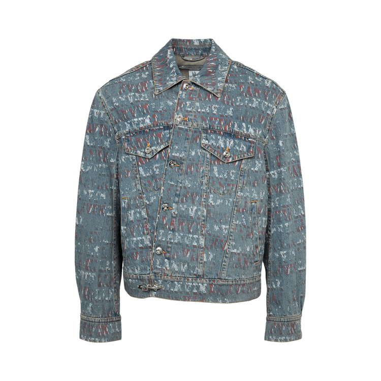 Lanvin Lab x Future Cross Front Denim Jacket "Light Blue"