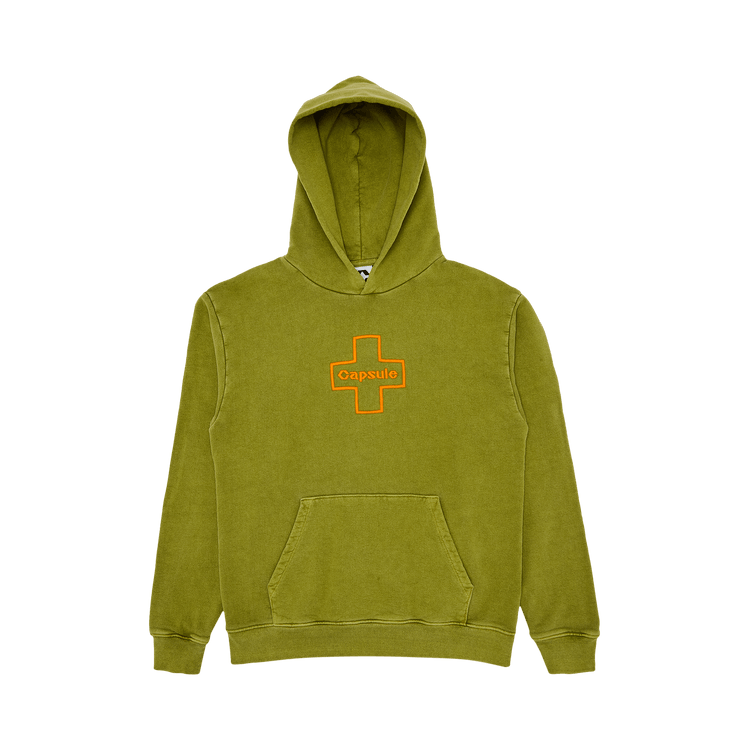 Capsule Capsule Cross Logo Hoodie "Green/Orange"