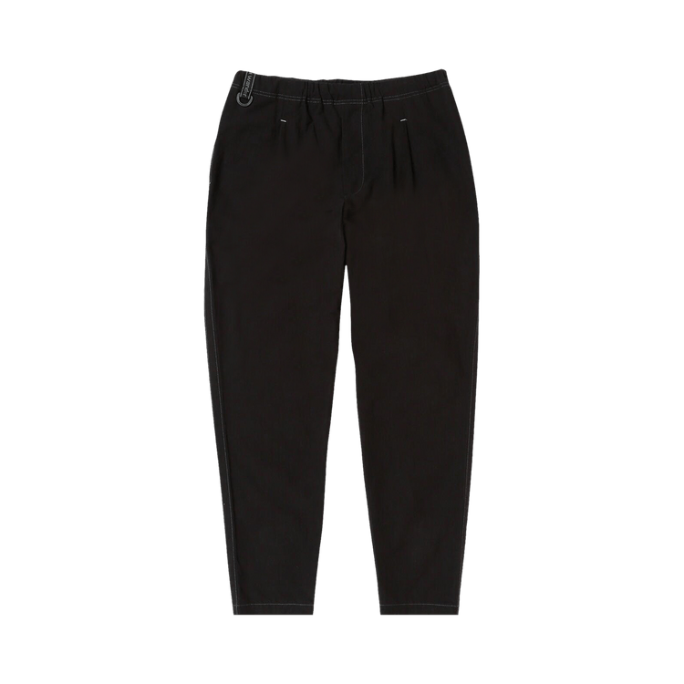 And Wander 87 Linen Drawstring Pants "Black"
