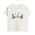 Bode Twin Parakeet Tee "Cream"